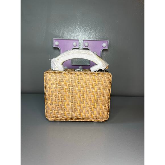 Brandon Blackwood Straw Wicker MINI KENDRICK TRUNK Gen 1 - Picture 5 of 10